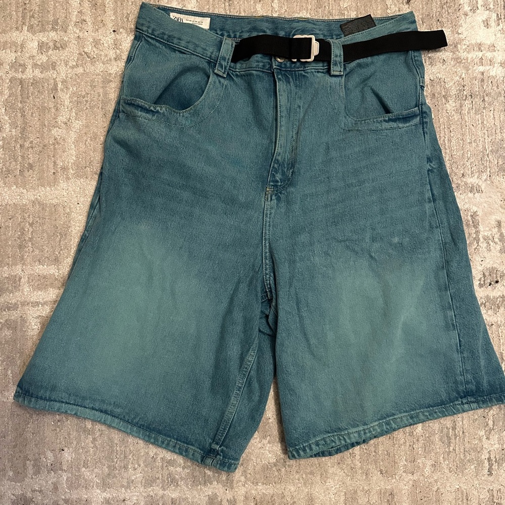 MNML Blue Denim Jorts